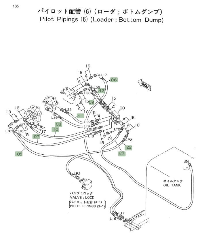 Hitachi EX700 installation diagram showing hydraulic hose 4367322 at Pipe No. 11