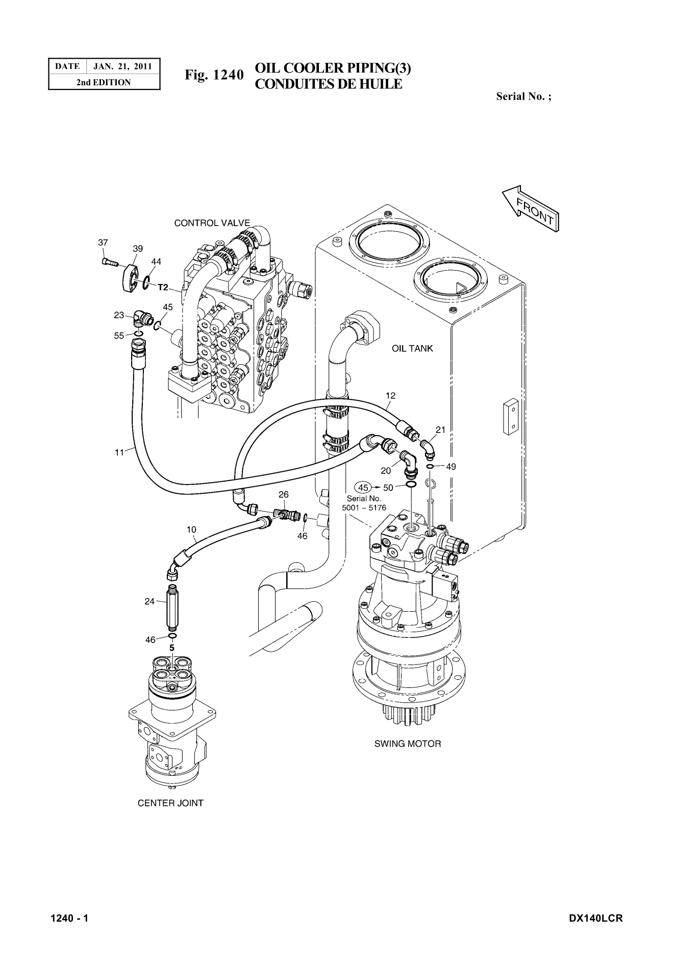 Installation / exploded view (hose No. 12)